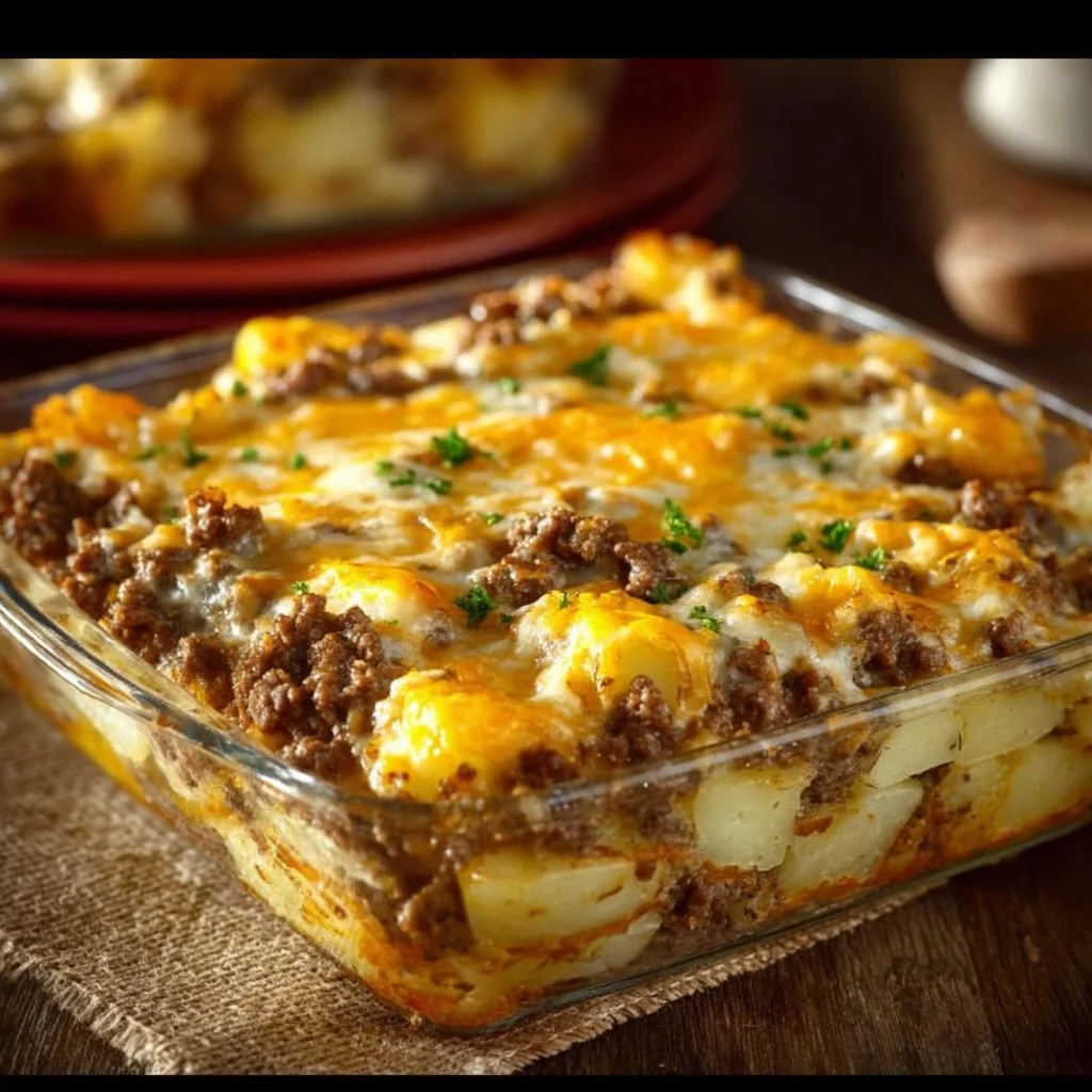 5-Ingredient Hamburger & Potato Casserole