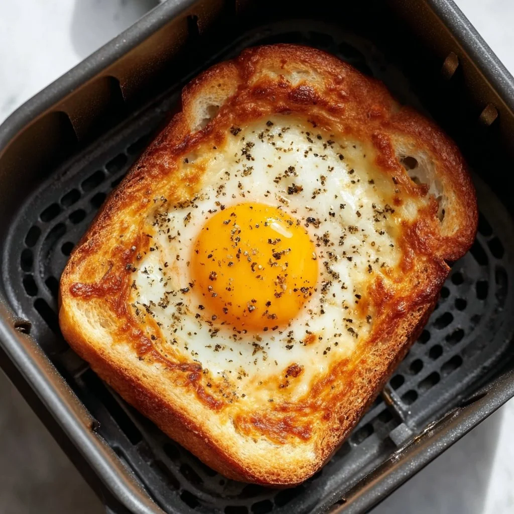 Air Fryer Egg and Cheese Toast