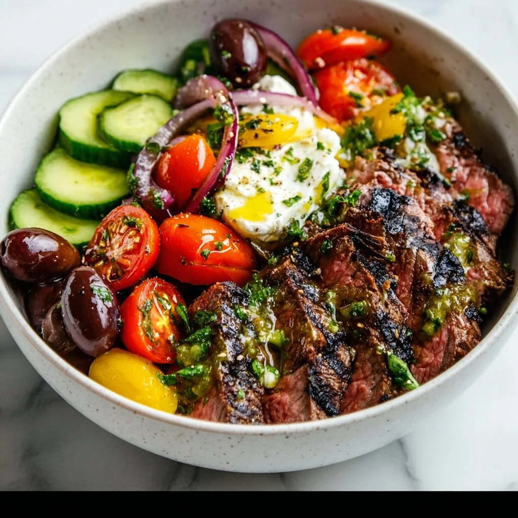 Mediterranean Steak Bowl Recipe