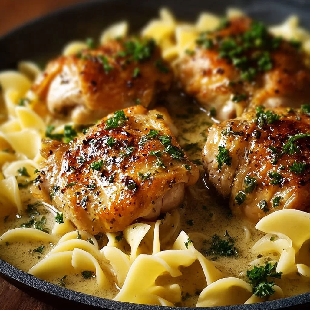 One-Pan Chicken with Buttered Noodles