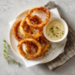 Air Fryer Onion Rings recipe card