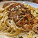Delicious Cajun Chicken Alfredo pasta dish served in a bowl