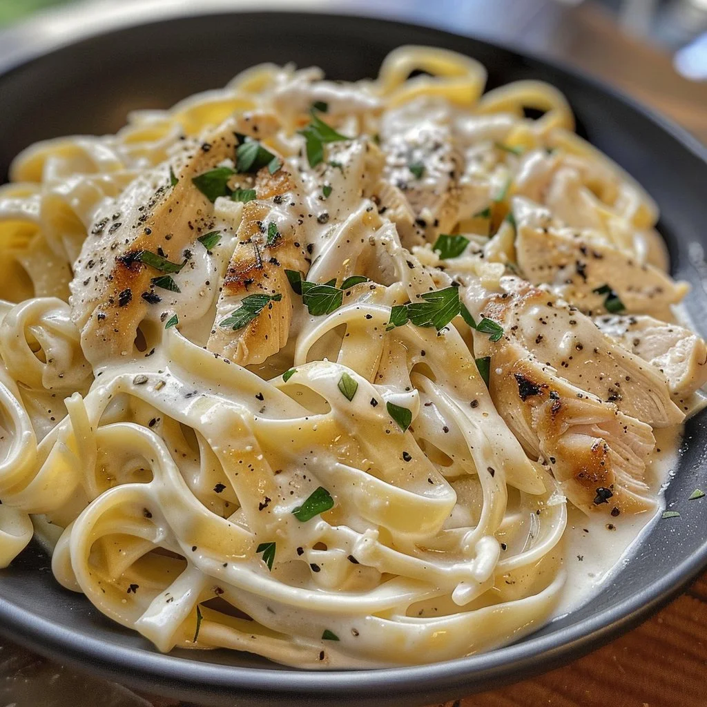 Fettuccine Alfredo with Chicken